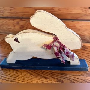 Decorative Wood Rabbit